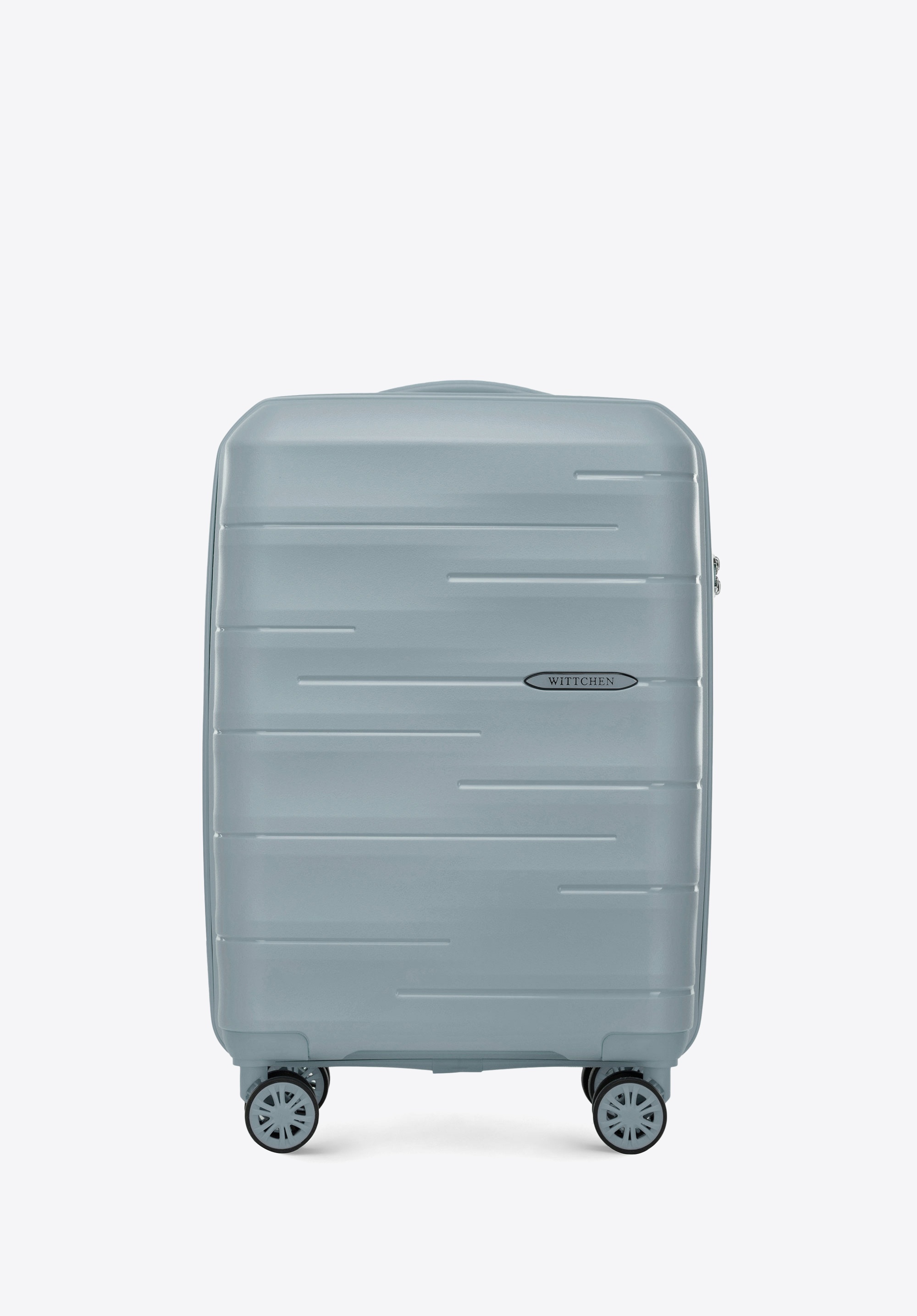 Gerippter Kabinenkoffer aus Polypropylen, blau, 56-3T-141-B-00, Bild 1