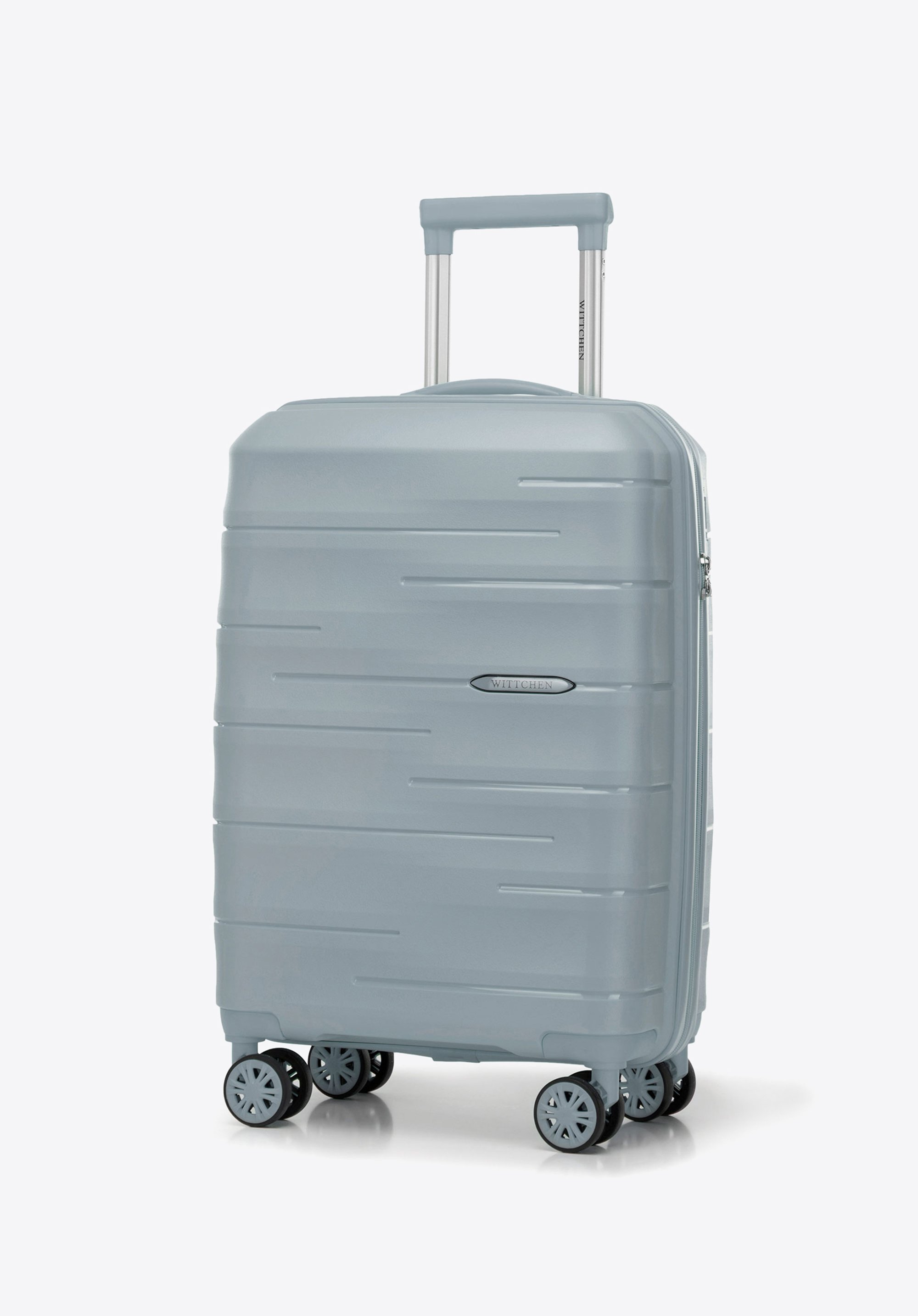 Gerippter Kabinenkoffer aus Polypropylen, blau, 56-3T-141-B-00, Bild 1