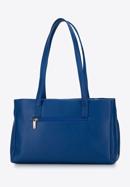 Gesteppte Shopper-Tasche aus Öko-Leder, blau, 95-4Y-047-N, Bild 3
