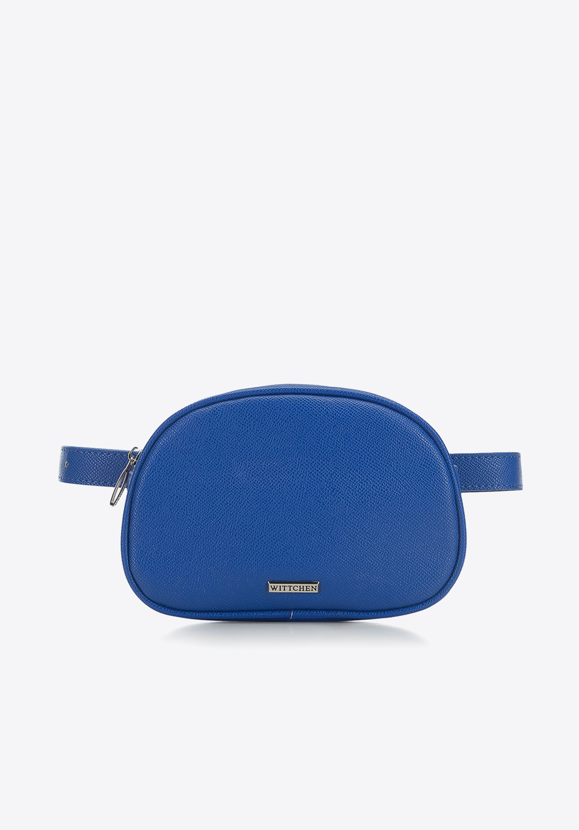 GÜRTELTASCHE IN OVALER FORM, blau, 91-4Y-306-7, Bild 1