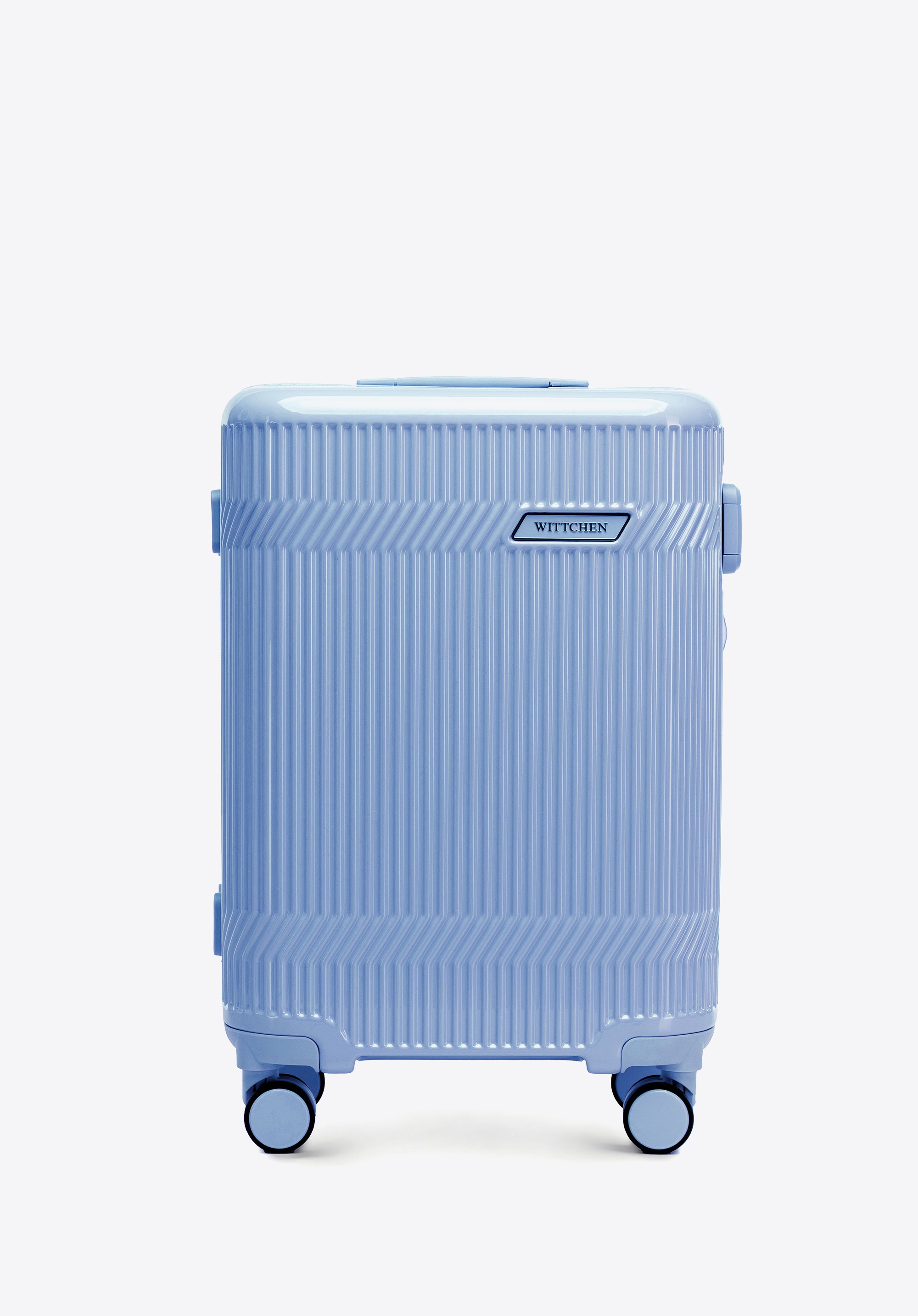 Kabinenkoffer aus Polycarbonat mit glänzender Oberfläche, blau, 56-3P-011-70, Bild 1