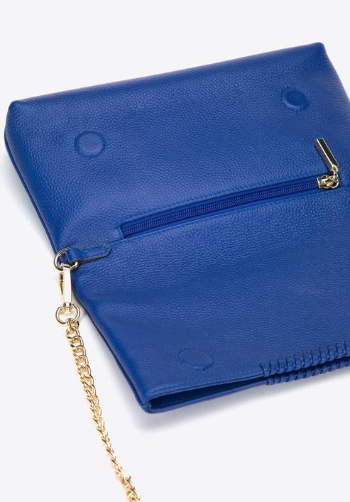 Kleine Damentasche aus Leder mit Riemen |WITTCHEN| 95-4E-647, blau, 95-4E-647-Z, Bild 4