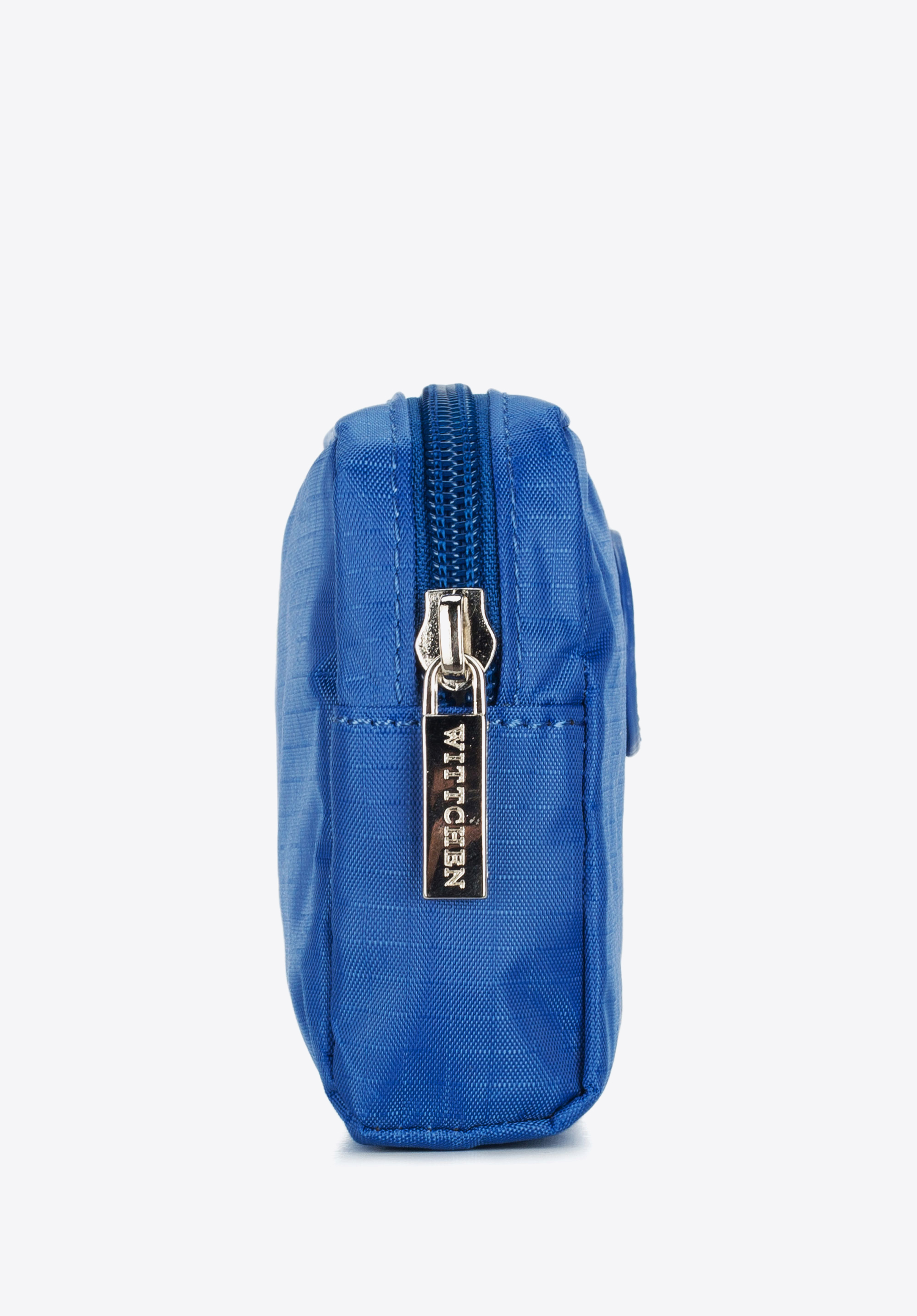 blaue kleine Kosmetiktasche für Damen