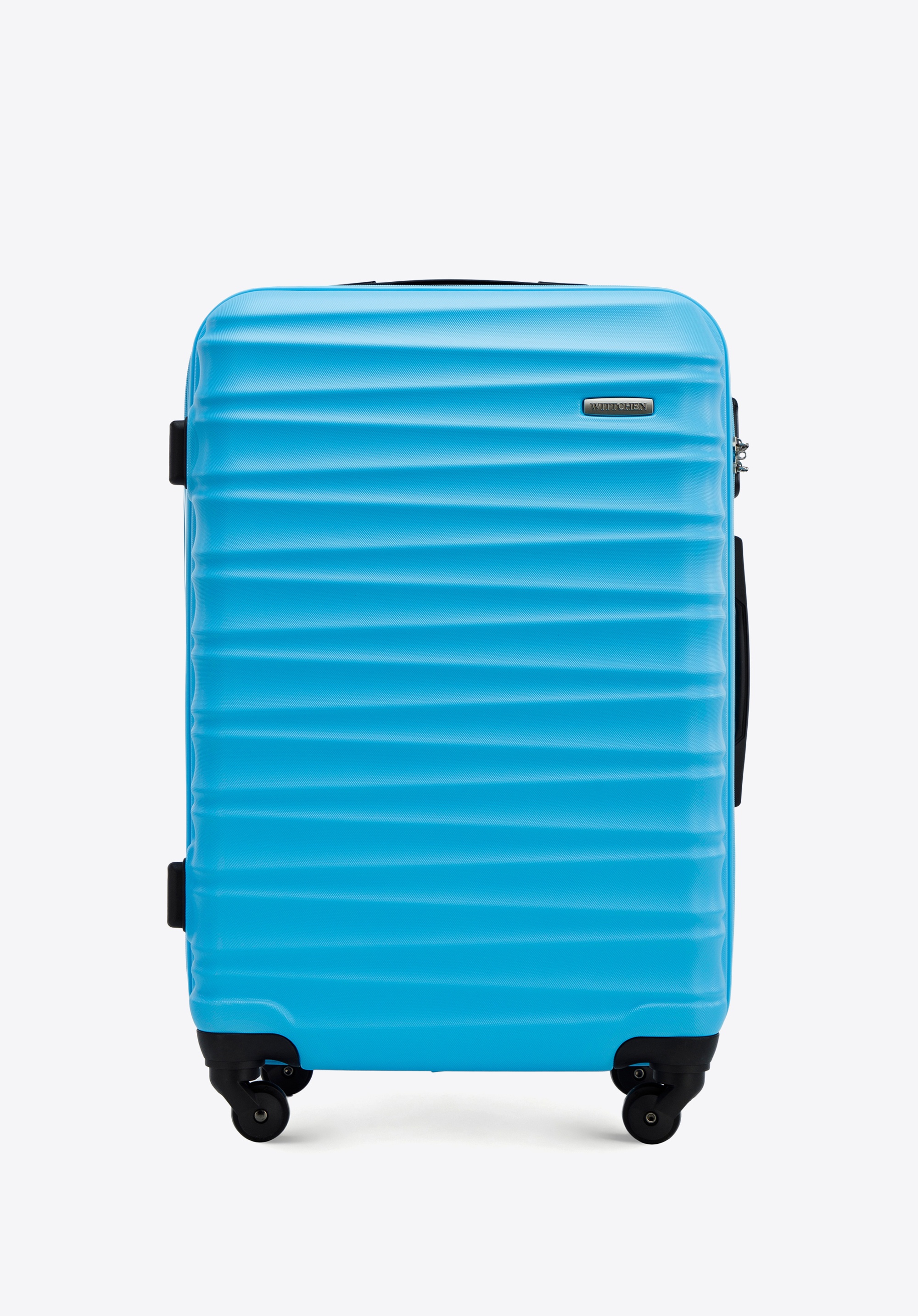 Mittlerer Koffer aus ABS-Material, blau, 56-3A-312-70, Bild 1