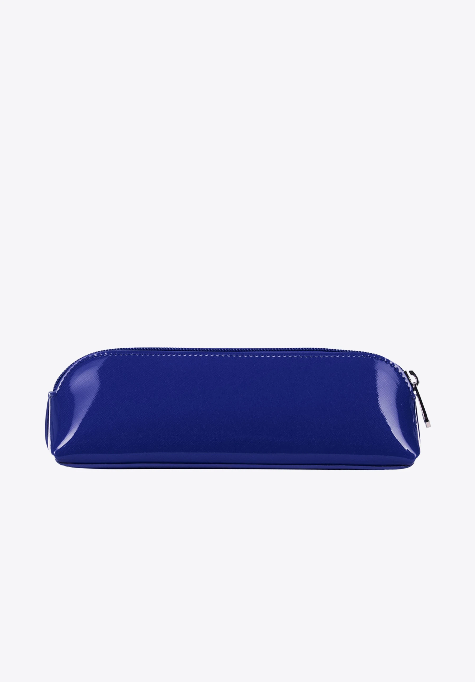 Lackiertes Kugelschreiberetui für Damen, blau, 25-2-134-T, Bild 1