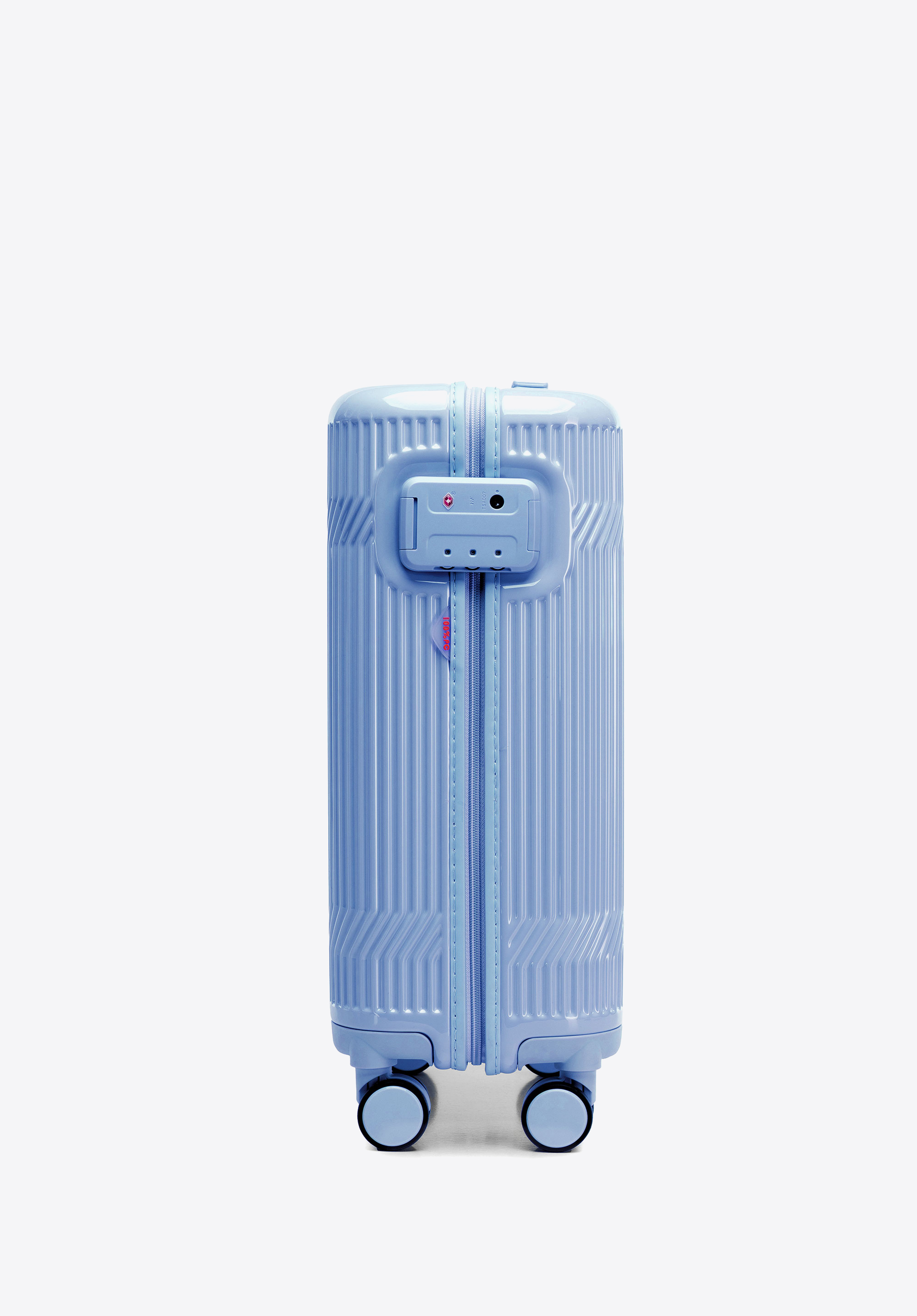 Polycarbonat-Kabinenkoffer mit glänzender Oberfläche, blau, 56-3P-011-70, Bild 1