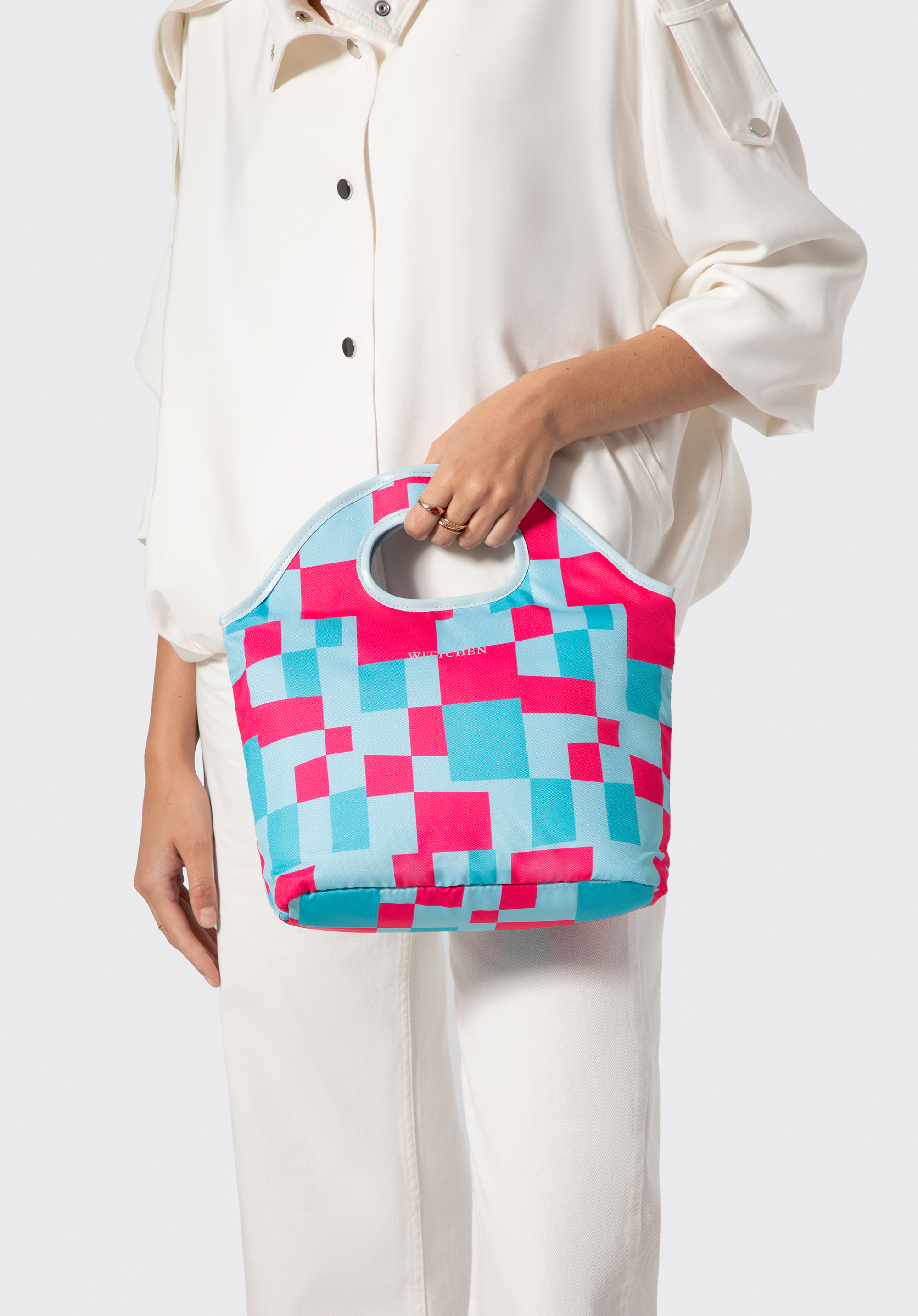 LUNCHBOXTASCHE, blau-rosa, 56-3-019-TP, Bild 1