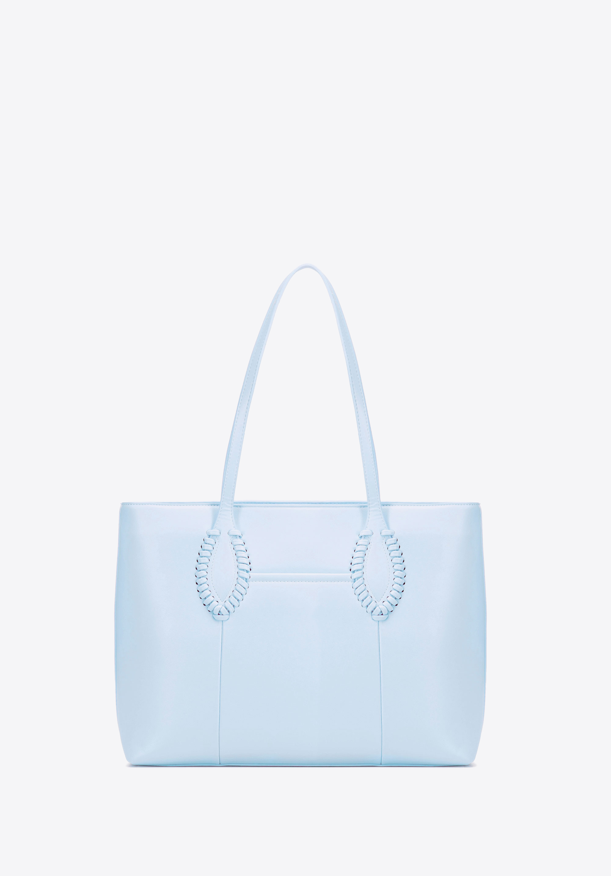 Shopper Tasche aus Öko-Leder für Damen, blau, 100-4Y-234-N, Bild 1