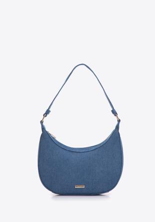Baguette-Tasche aus Denim, blau, 97-4Y-215-7, Bild 1