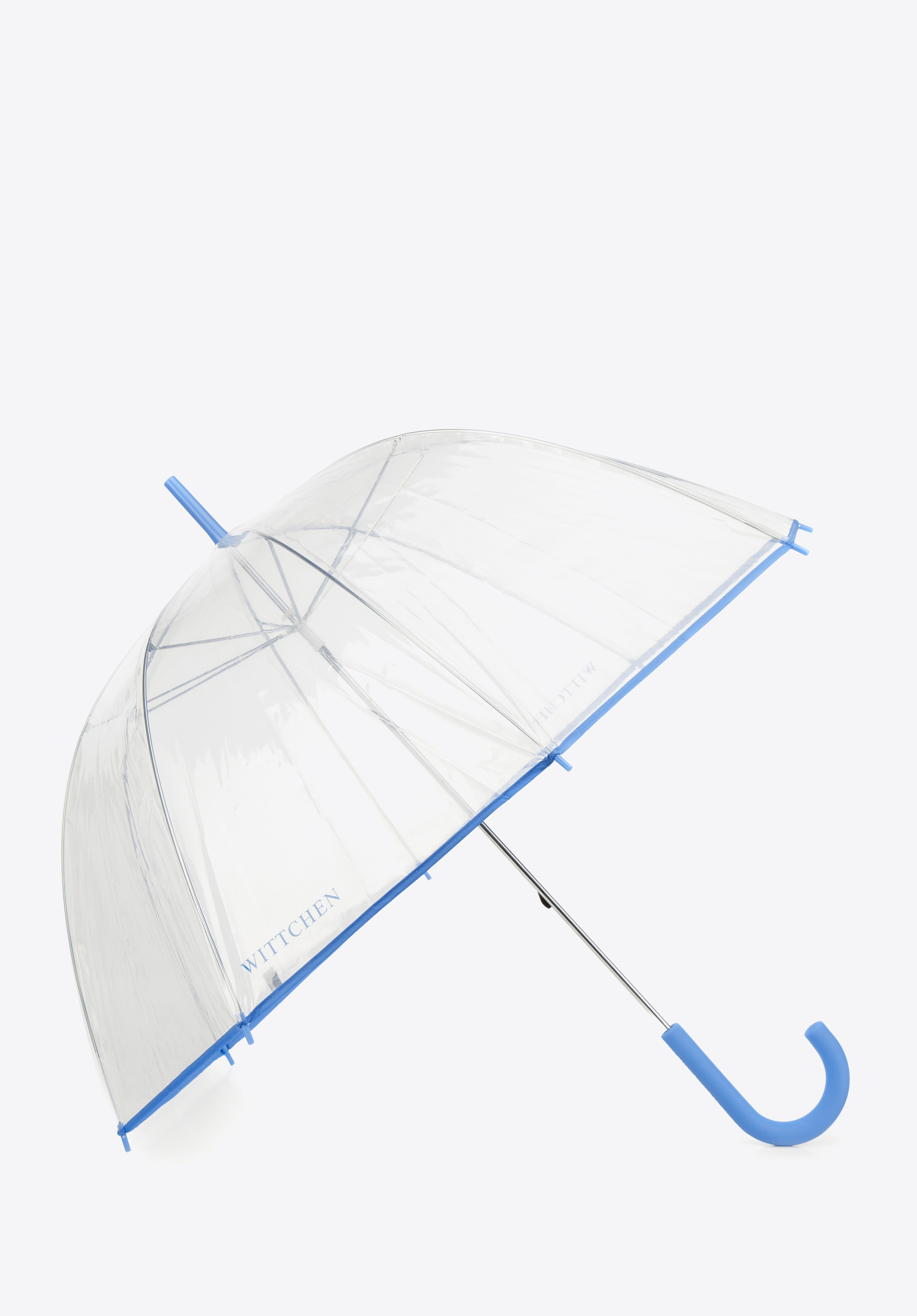 Transparenter Regenschirm, blau, PA-7-190-T7, Bild 1