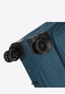 Mittlerer Koffer mit buntem Reißverschluss, blaugrün, 56-3S-502-12, Bild 6