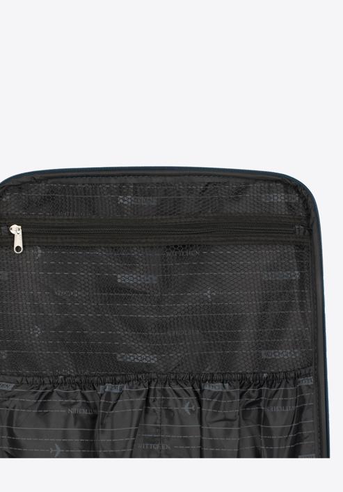 Mittlerer Koffer mit buntem Reißverschluss, blaugrün, 56-3S-502-12, Bild 9