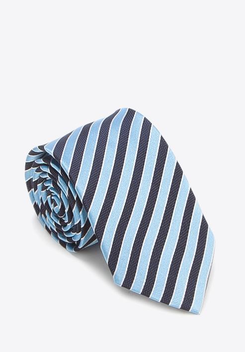 Cravată, bleu - bleumarin, 87-7K-002-3, Fotografie 1