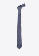 Cravată din mătase cu model, bleumarin - albastru, 97-7K-001-X4, Fotografie 2