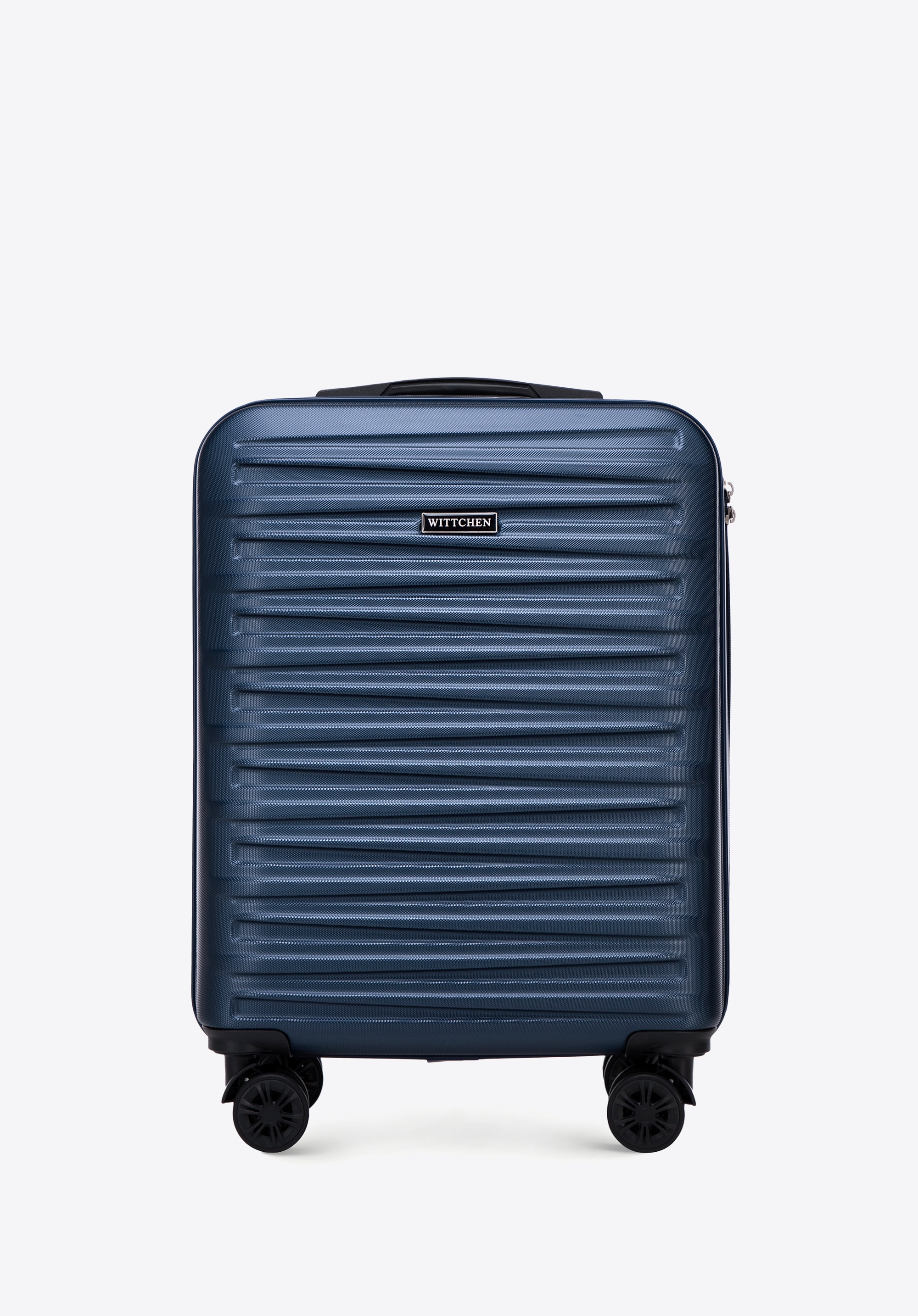 Geamantan mic din ABS cu exterior texturat, bleumarin, 56-3A-001-90, Fotografie 1