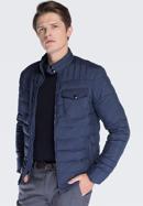 Jachetă pentru bărbați, bleumarin, 87-9N-450-1-S, Fotografie 2
