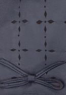 Mănuși de damă din piele perforată, bleumarin, 45-6-519-GC-M, Fotografie 5