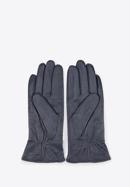 Mănuși de piele de damă cu fundă, bleumarin, 39-6-550-GC-L, Fotografie 2