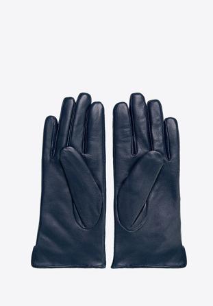 Mănuși izolate pentru femei din piele naturală, bleumarin, 39-6-561-GC-S, Fotografie 1