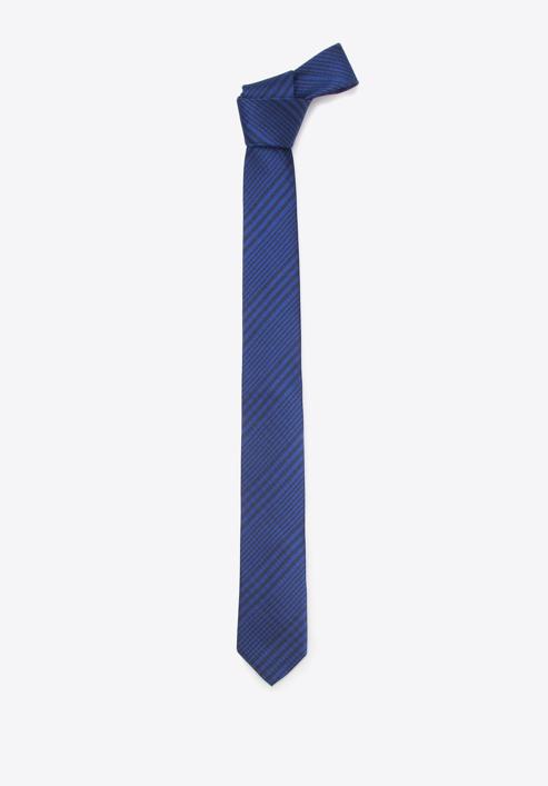 Cravată, bleumarin - negru, 87-7K-002-3, Fotografie 2