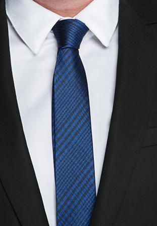 Cravată, bleumarin - negru, 87-7K-002-7, Fotografie 1