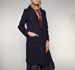 Palton de damă, bleumarin, 85-9W-108-7-XL, Fotografie 1