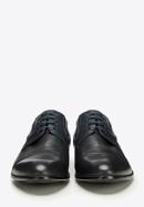 Pantofi de tip Derby bărbătești din piele cu bandă elastică, bleumarin, 90-M-908-7-39, Fotografie 3