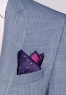 Poșetă din mătase cu model, bleumarin - roz, 92-7P-001-X8, Fotografie 21