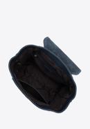 Rucsac de damă din piele monogramă, bleumarin, 96-4E-003-7, Fotografie 4