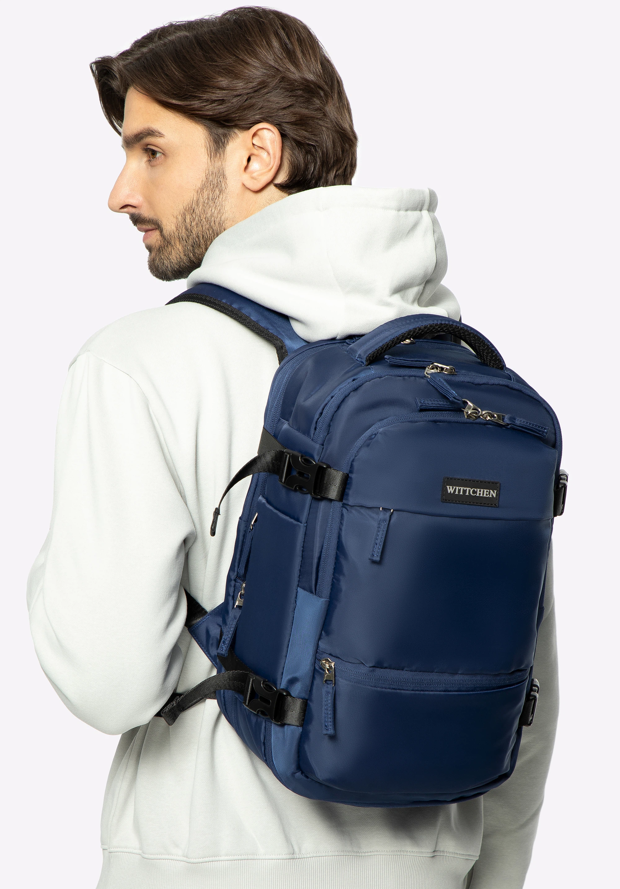 Rucsac multifuncțional pentru avion cu extensie, bleumarin, 56-3S-017-90, Fotografie 1
