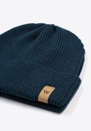 Șapcă clasică de iarnă pentru bărbați, bleumarin, 97-HF-020-8, Fotografie 2