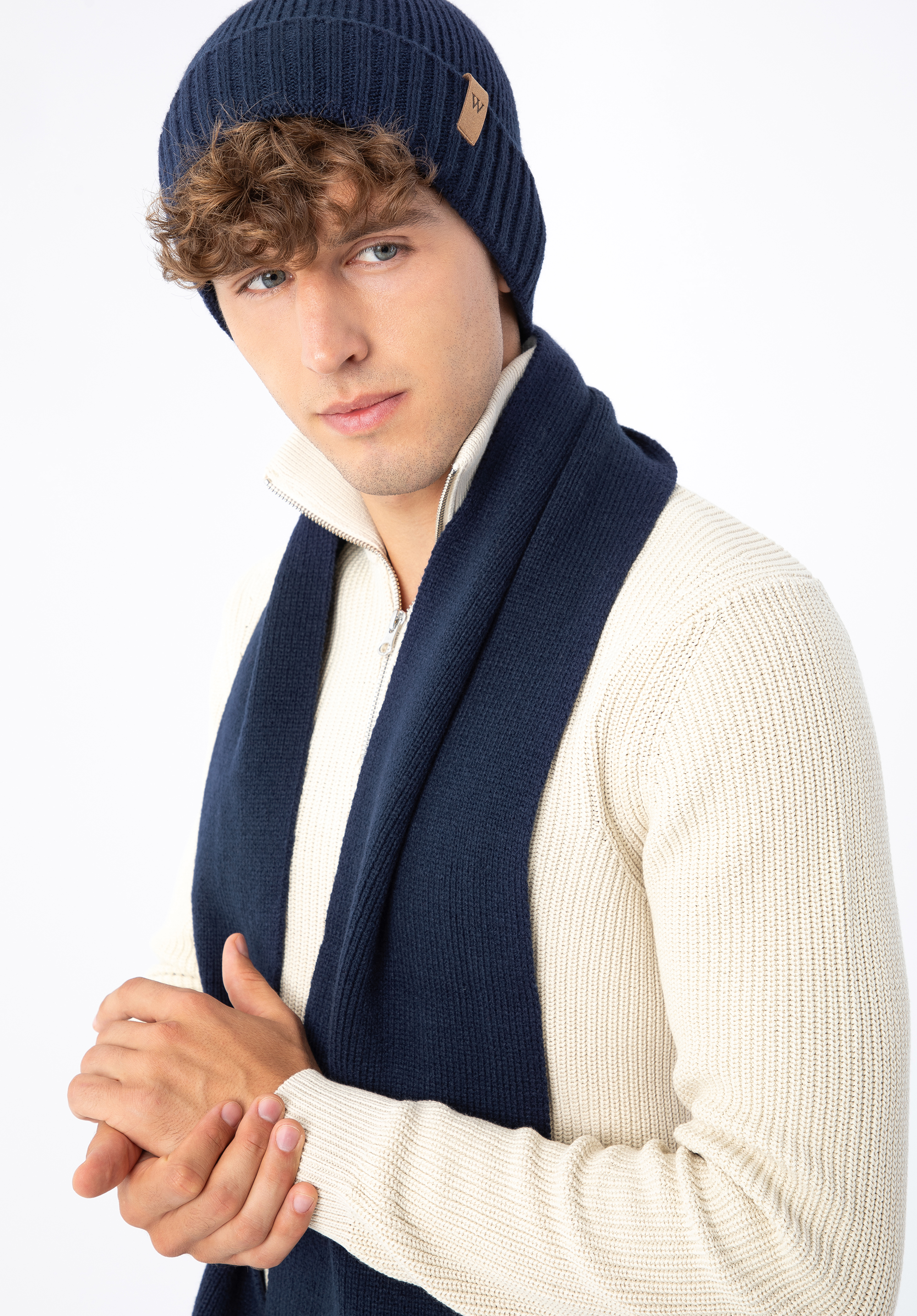 Set clasic de iarnă pentru bărbați, bleumarin, 97-SF-006-7, Fotografie 1