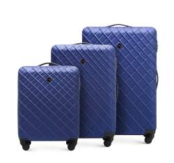 Set de valize din ABS cu model, bleumarin, 56-3A-55S-91, Fotografie 1