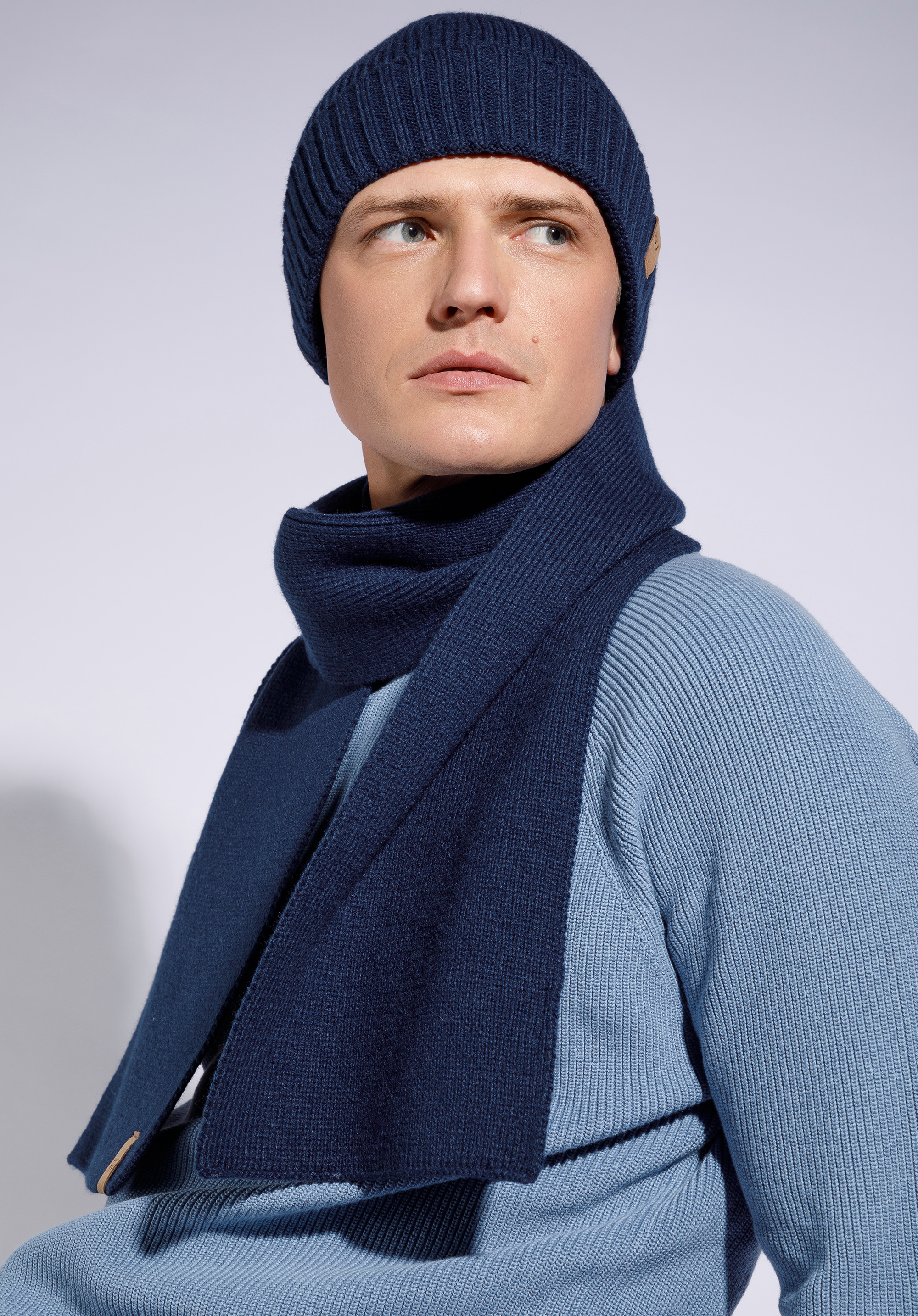 Set simplu de iarnă pentru bărbați, bleumarin, 95-SF-003-7, Fotografie 1