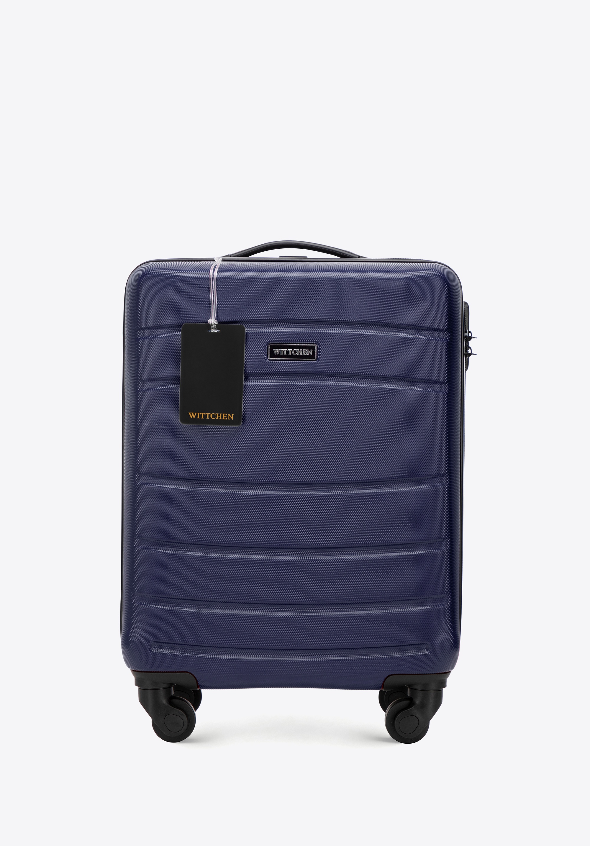 Set: Valiză de cabină ABS cu etichetă pentru bagaj, bleumarin, 56-3A-651-90Z5, Fotografie 1