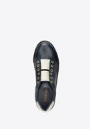 Sneakers damă din piele cu bandă elastică, bleumarin, 92-D-351-7-41, Fotografie 6