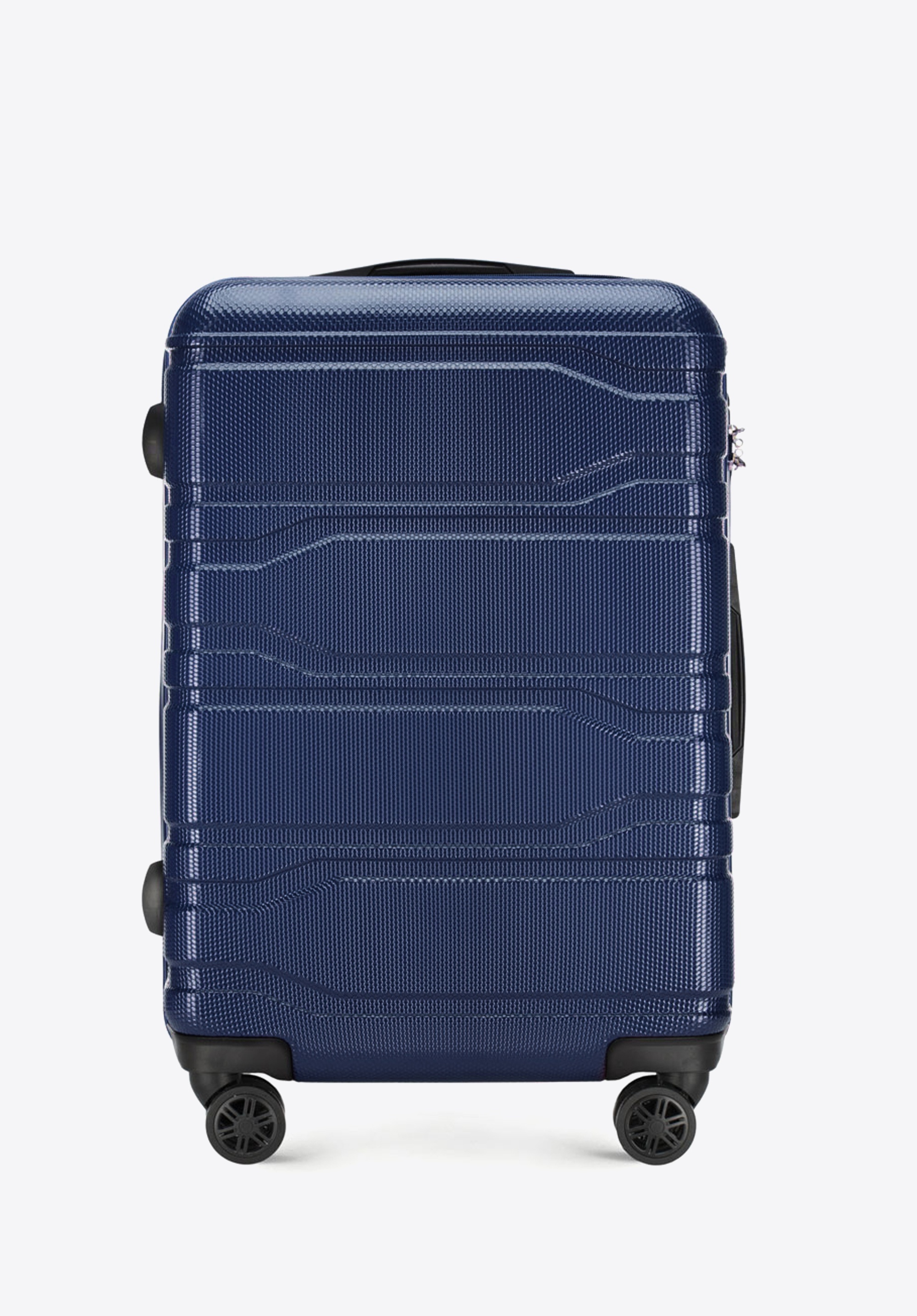 Valiză medie din policarbonat ștanțat, bleumarin, 56-3P-982-91, Fotografie 1