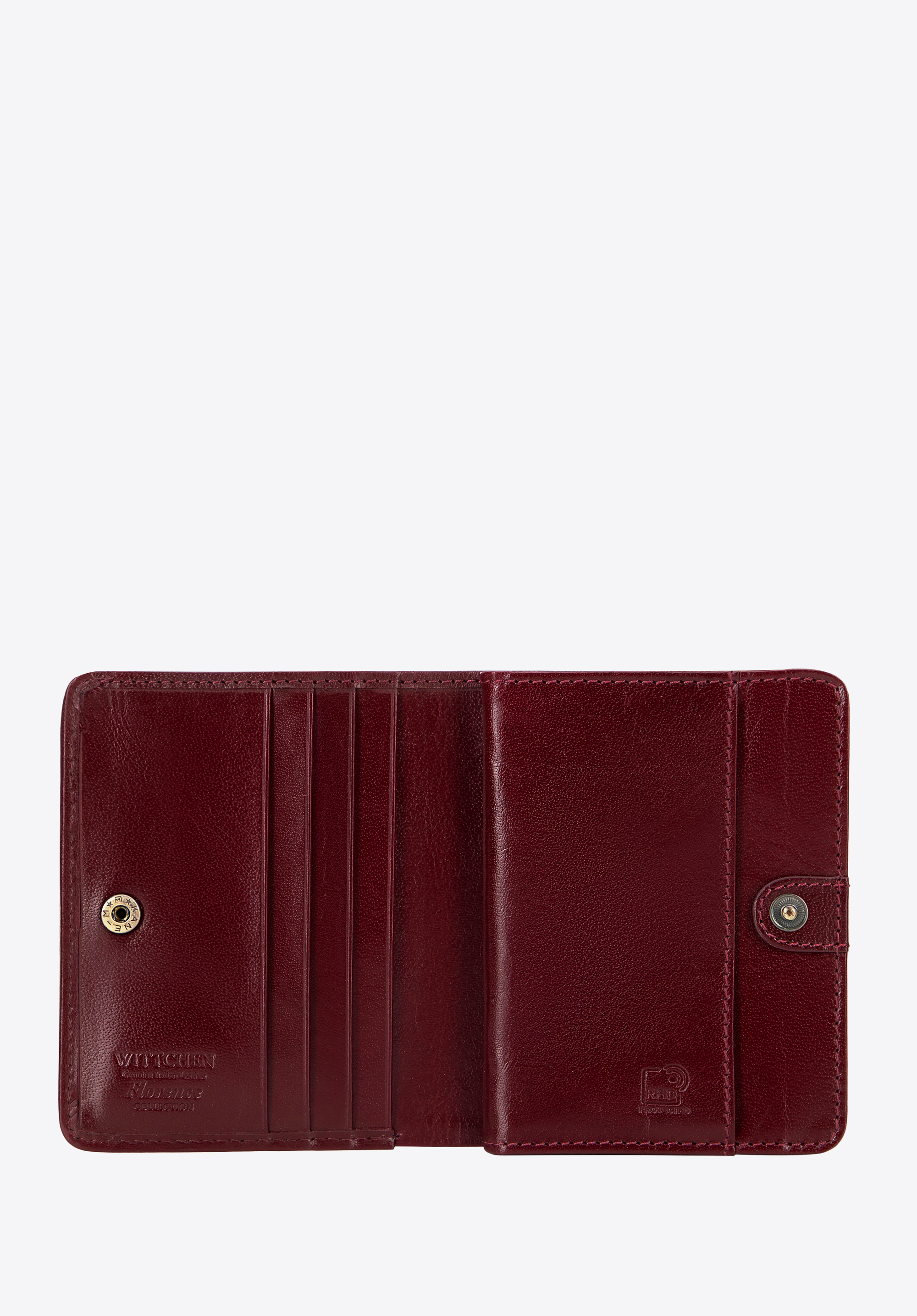 Жіночий гаманець з лакованої шкіри, бордовий, 14-1L-120-9A, Фото 1