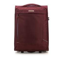 Тканевой чемодан ручная кладь, бордовый, 56-3S-471-35, Фотография 1