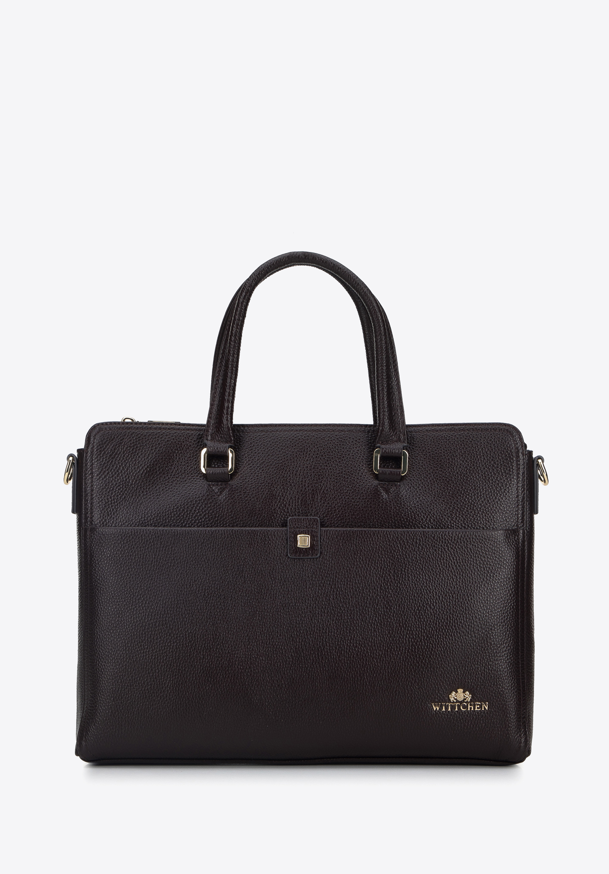 12-Zoll-Leder-Laptoptasche für Damen mit Etui