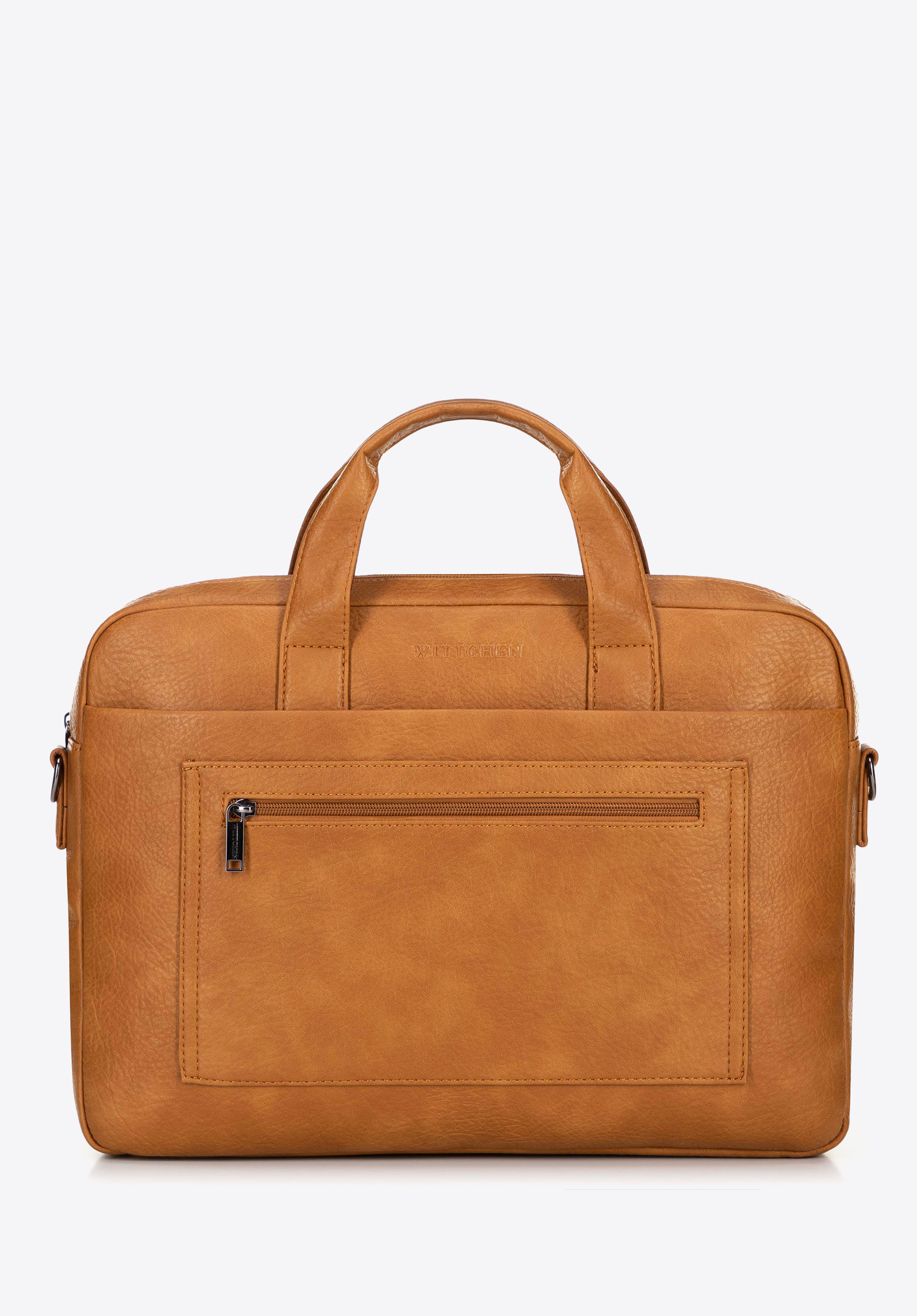 Laptop-Tasche 17“ aus Öko-Leder, braun, 100-3P-913-5, Bild 1