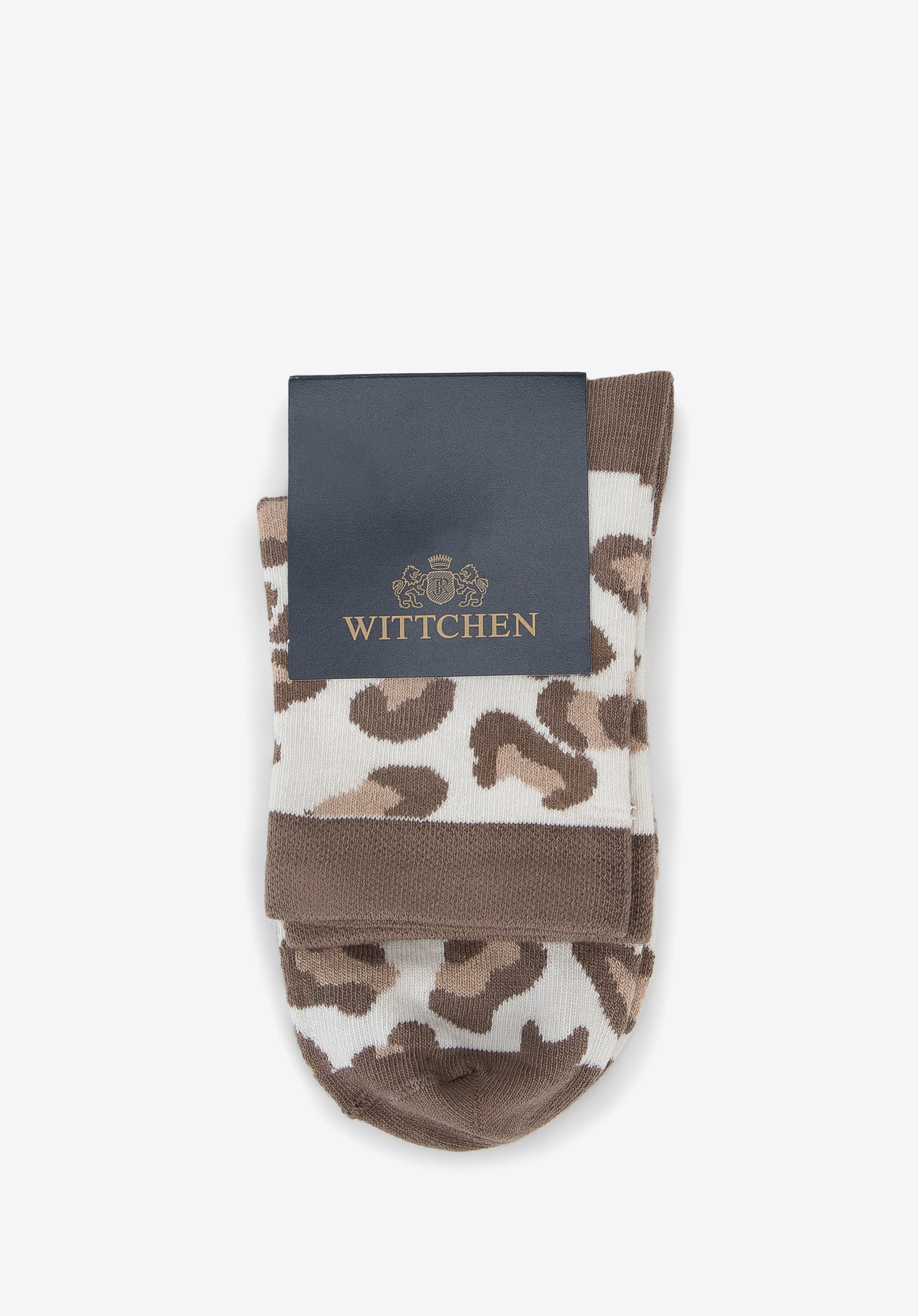 Damensocken mit Leopardenmuster