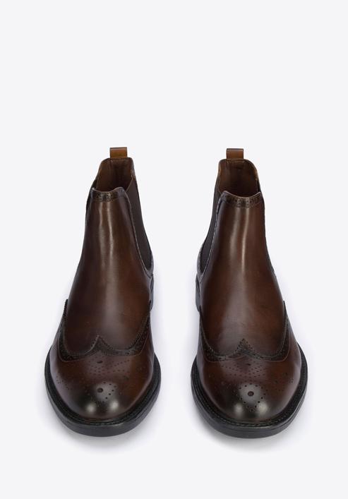 Chelsea-Stiefel aus Leder für Herren, braun, 95-M-700-1-41, Bild 3