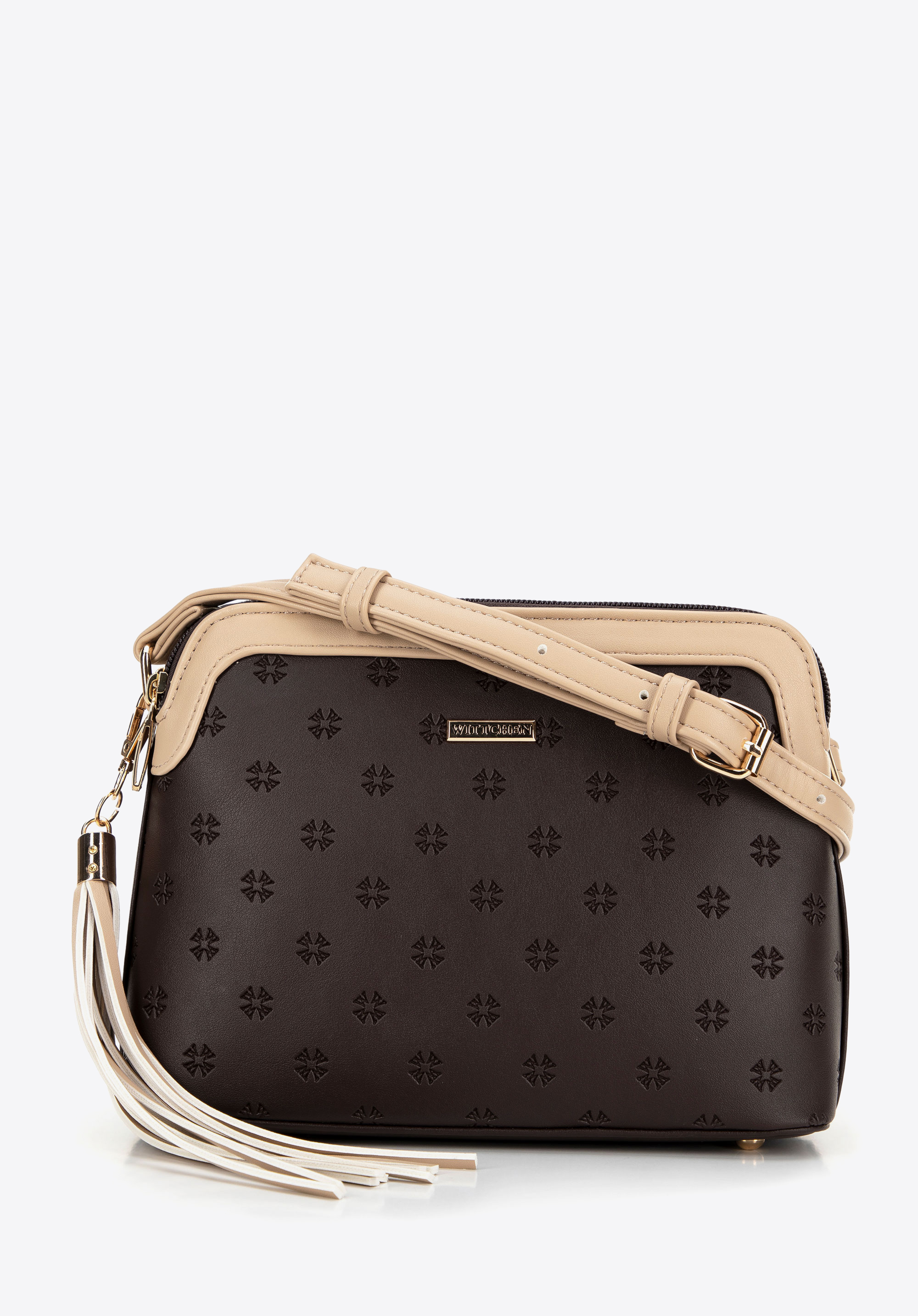 Damen Crossbody Tasche mit Clutch, braun, 99-4Y-208-4, Bild 1