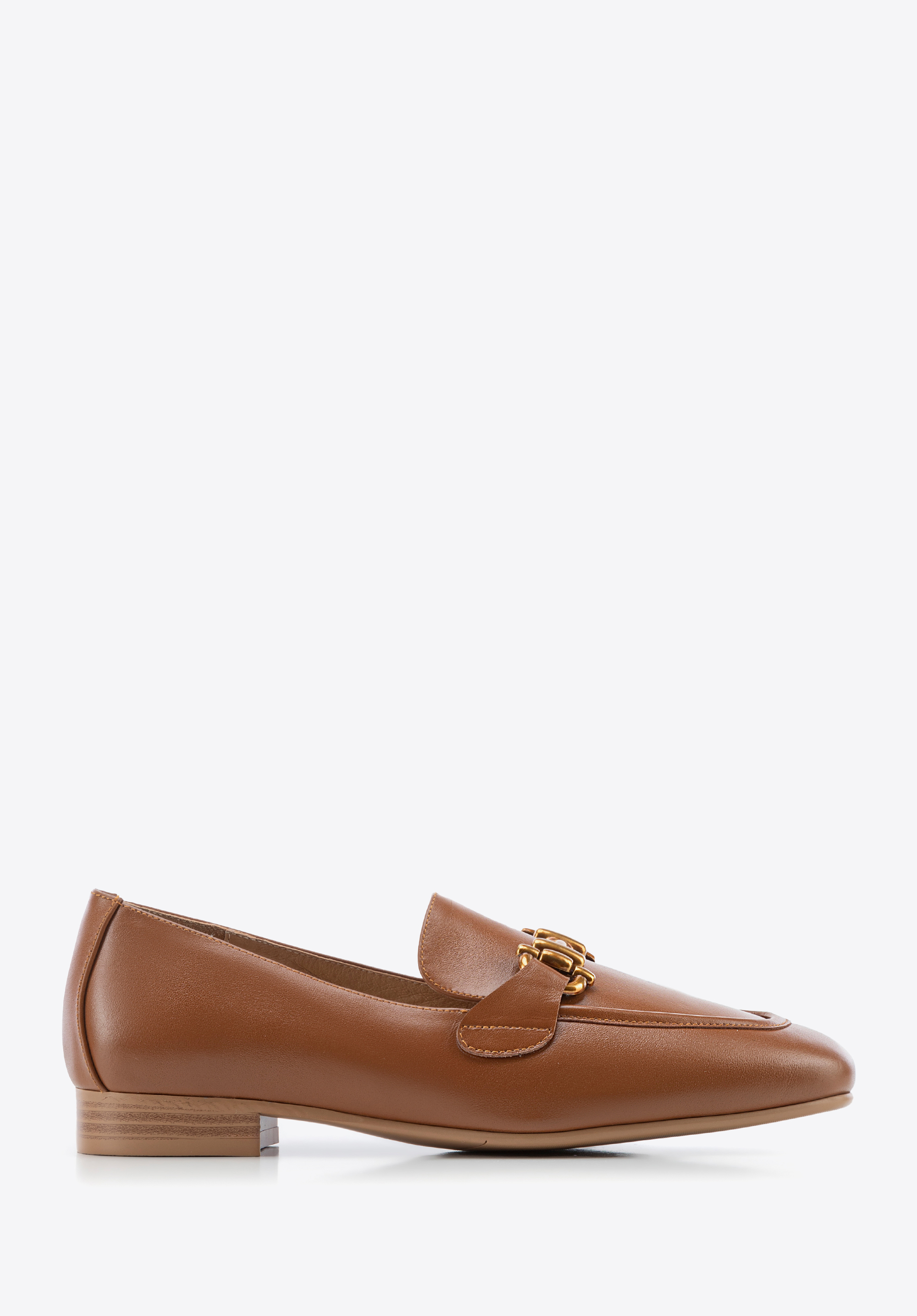 Damen-Loafer aus Leder mit Gebiss, braun, 100-D-504-4-41, Bild 1