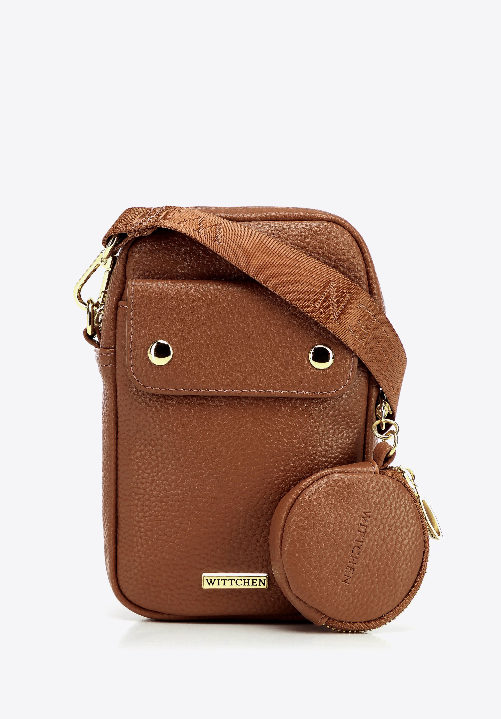 Damen-Mini-Tasche aus Öko-Leder, braun, 100-2Y-011-5, Bild 1
