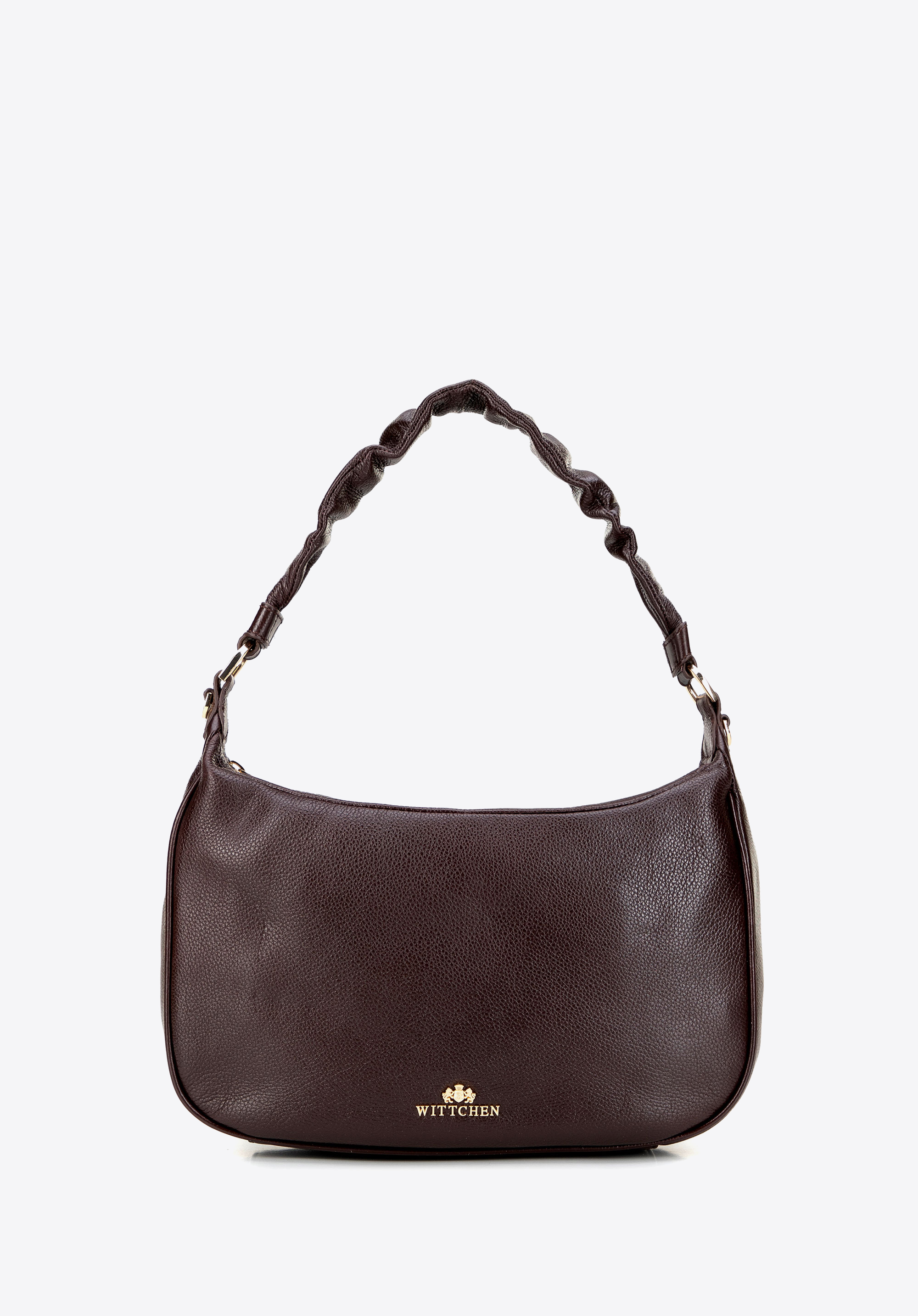 Damen-Umhängetasche aus Leder, braun, 101-4E-803-3, Bild 1