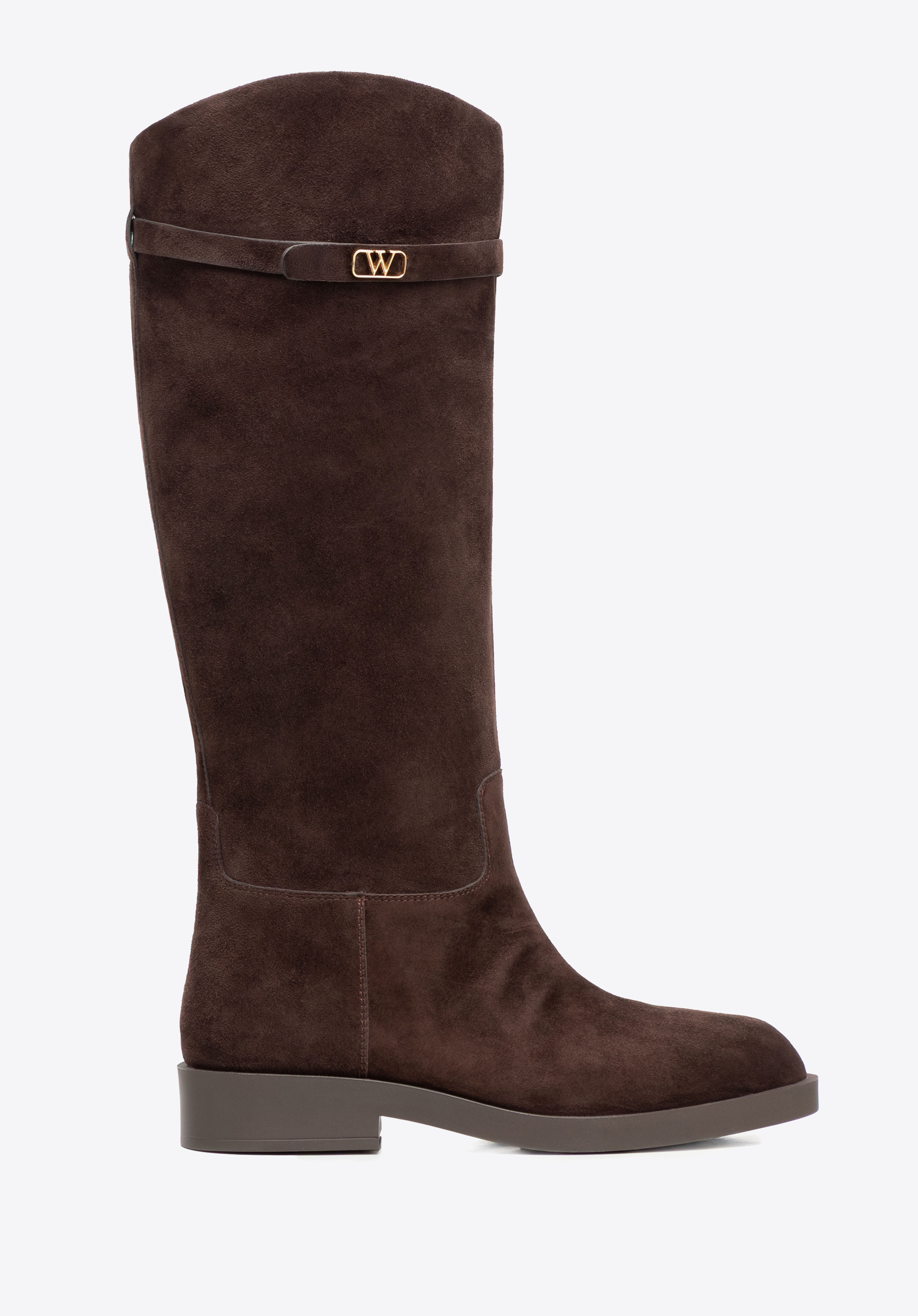 Damen-Wildlederstiefel, braun, 101-D-402-4-40, Bild 1