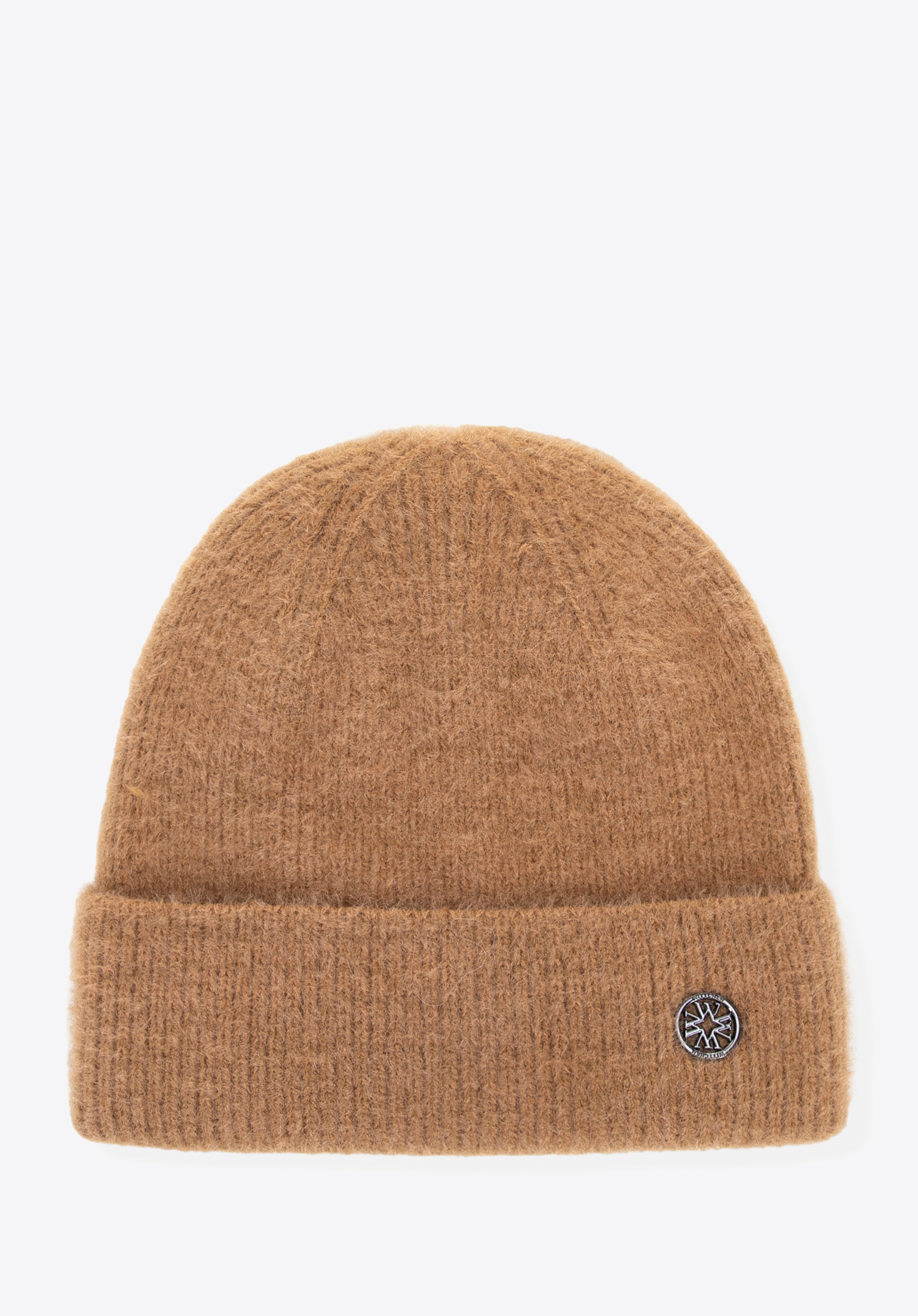 Damen Wintermütze aus weichem Stoff, braun, 101-HF-202-5, Bild 1