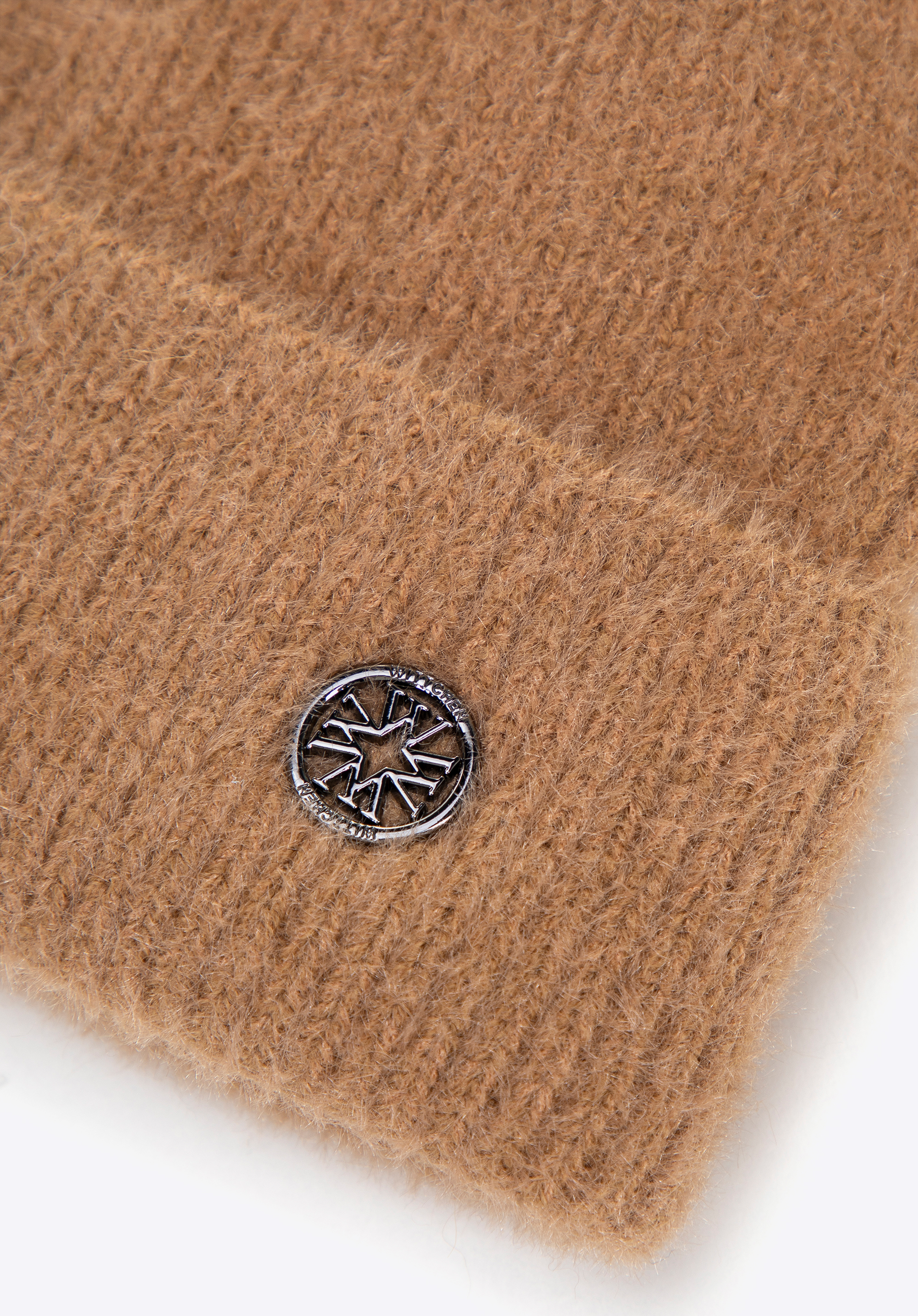 Damen Wintermütze aus weichem Stoff, braun, 101-HF-202-5, Bild 1